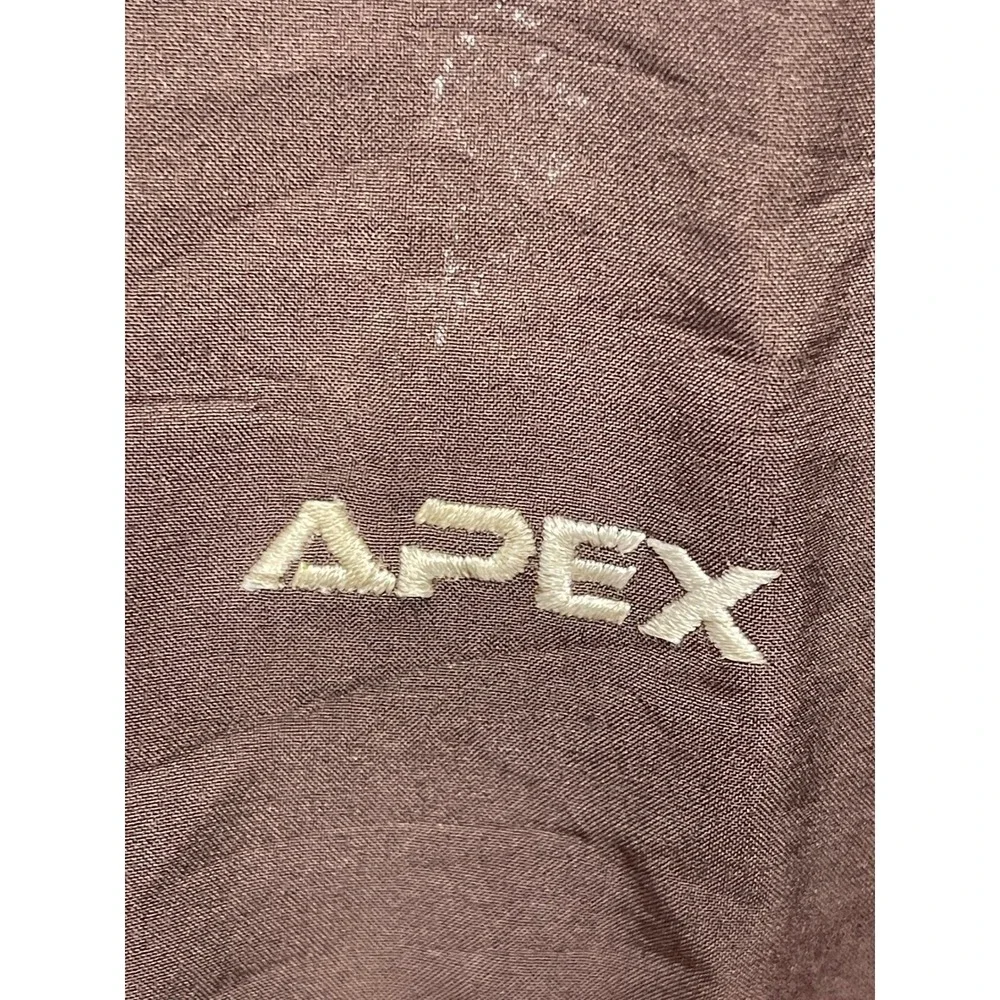 The North Face Apex Softshell Jacket Mens Medium Brown Full Zip Fleece Good